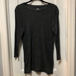 Old Navy grey slit side tunic sz M